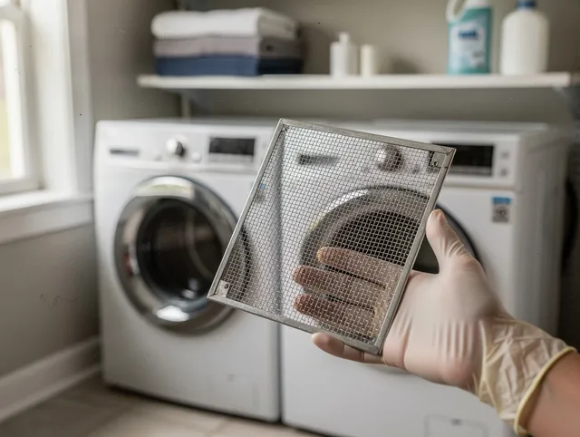 South El Monte Dryer Vent Cleaning specialist performing detailed lint trap cleaning service in South El Monte