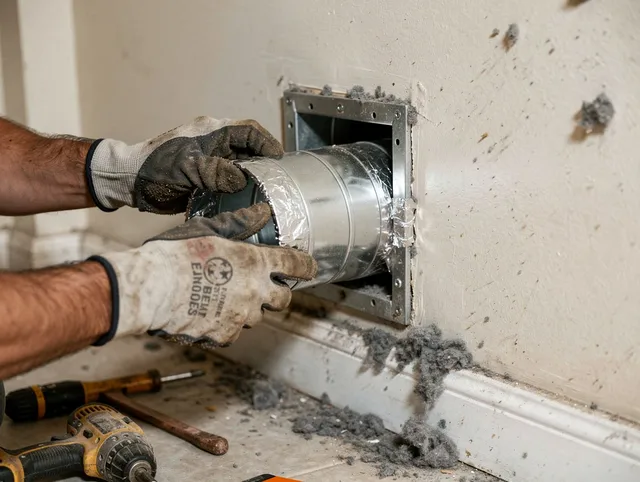 Professional dryer vent repair and installation by South El Monte Dryer Vent Cleaning in South El Monte